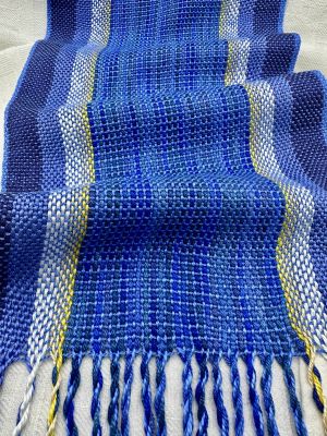 65 Roses 'Stars of Hope' Silk Scarf detail