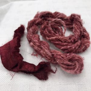 Silk Carrier Rods, Cranberry color, spun by Gage