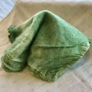 Hand-dyed Silk Hankies: Eat Your Greens