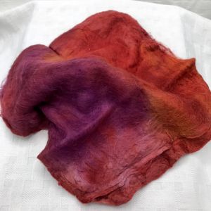 Hand-dyed Silk Hankies: Colorado Sunset
