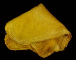 Hand-dyed Silk Hankies: Gold Nugget
