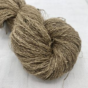 Wild Tasar Silk Ghicha Yarn-flexible after hammered so twisted into skein