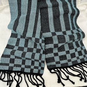  	 4-shaft 'Summer & Winter Stripes' designed and woven by Ginger Kaldenbach