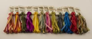 7mm silk ribbons in 12 Montano colorways