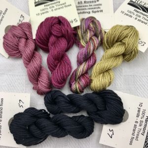 Color Palette in Harmony (6-strand silk floss) similar to what Deanna Hall West used