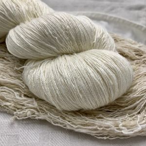 OmShanti-White on top of Shanta (hand-spun on takhli by tribal villagers in India)