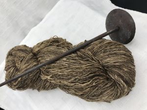 Wild Tasar Silk, Hand-spun on an Iron Takhli Spindle